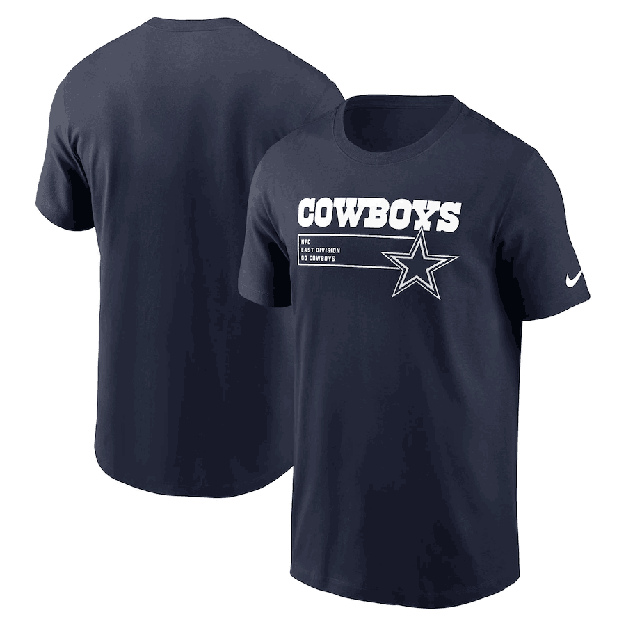 Men's Dallas Cowboys Navy Division Essential T-Shirt